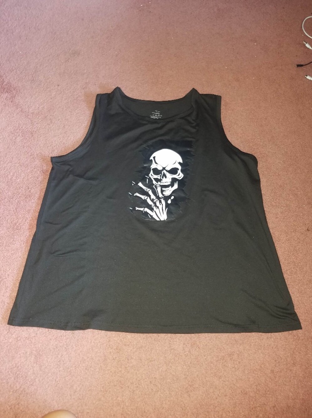 Plus Size Skull Tank Top